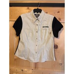 Harley Davidson Women's Button Down Live To Ride Shirt Size XL